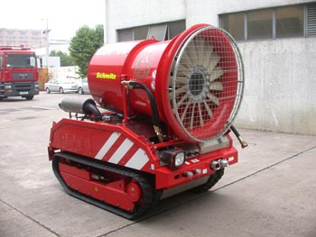 流動滅火支援車